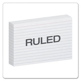 Oxford™ Ruled Index Cards, 4 X 6, White, 100-pack freeshipping - TVN Wholesale