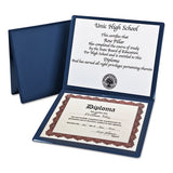 Oxford™ Diploma Cover, 12 1-2 X 10 1-2, Navy freeshipping - TVN Wholesale