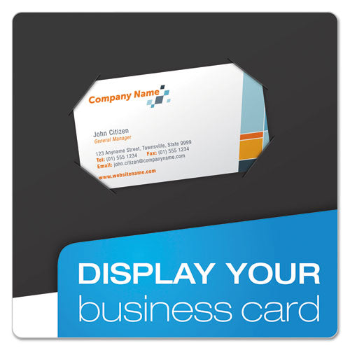 Oxford™ High Gloss Laminated Paperboard Folder, 100-sheet Capacity, 11 X 8.5, Black, 25-box freeshipping - TVN Wholesale