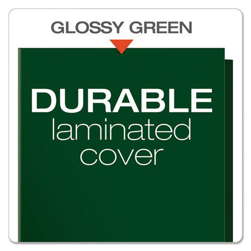 Oxford™ High Gloss Laminated Paperboard Folder, 100-sheet Capacity, 11 X 8.5, Green, 25-box freeshipping - TVN Wholesale