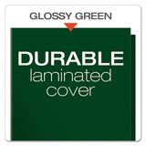 Oxford™ High Gloss Laminated Paperboard Folder, 100-sheet Capacity, 11 X 8.5, Green, 25-box freeshipping - TVN Wholesale