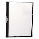 Oxford™ Ready Clip No-punch Report Cover, Readyclip Fastener, 8.5 X 11, Clear-black freeshipping - TVN Wholesale
