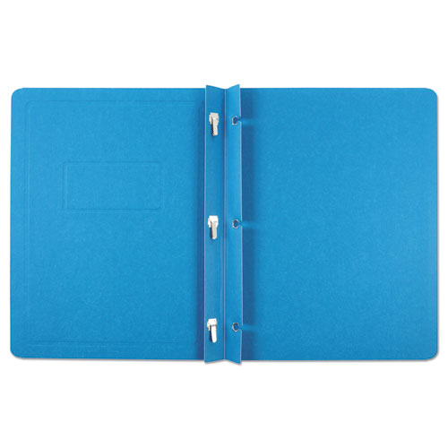 Oxford™ Title Panel And Border Front Report Cover, 3-prong Fastener, Panel And Border Cover, 0.5" Cap, 8.5 X 11, Light Blue, 25-box freeshipping - TVN Wholesale