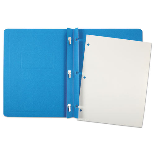 Oxford™ Title Panel And Border Front Report Cover, 3-prong Fastener, Panel And Border Cover, 0.5" Cap, 8.5 X 11, Light Blue, 25-box freeshipping - TVN Wholesale