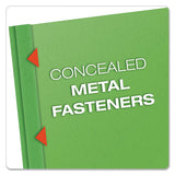 Oxford™ Clear Front Standard Grade Report Cover, Three-prong Fastener, 0.5" Capacity, 8.5 X 11, Clear-green, 25-box freeshipping - TVN Wholesale