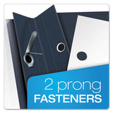 Oxford™ Clear Front Standard Grade Report Cover, Three-prong Fastener, 0.5" Capacity, 8.5 X 11,  Clear-dark Blue, 25-box freeshipping - TVN Wholesale