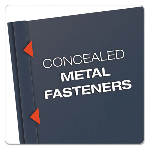 Oxford™ Clear Front Standard Grade Report Cover, Three-prong Fastener, 0.5" Capacity, 8.5 X 11,  Clear-dark Blue, 25-box freeshipping - TVN Wholesale