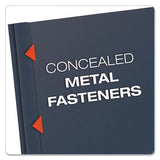 Oxford™ Clear Front Standard Grade Report Cover, Three-prong Fastener, 0.5" Capacity, 8.5 X 11,  Clear-dark Blue, 25-box freeshipping - TVN Wholesale