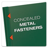 Oxford™ Clear Front Report Cover, Three-prong Fastener, 0.5" Capacity, 8.5 X 11, Clear- Hunter Green, 25-box freeshipping - TVN Wholesale