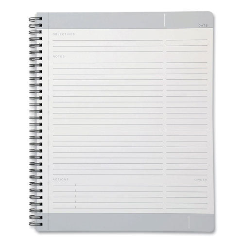 Oxford™ Idea Collective Meeting Notebook, 1 Subject, Meeting-minutes-notes Format, Gray Cover, 11 X 8.25, 80 Sheets freeshipping - TVN Wholesale