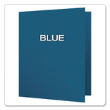 Oxford™ Twin-pocket Folders With 3 Fasteners, 0.5" Capacity, 11 X 8.5, Blue, 25-box freeshipping - TVN Wholesale