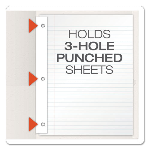 Oxford™ Twin-pocket Folders With 3 Fasteners, 0.5" Capacity, 11 X 8.5, White, 25-box freeshipping - TVN Wholesale