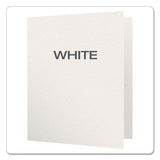 Oxford™ Twin-pocket Folders With 3 Fasteners, 0.5" Capacity, 11 X 8.5, White, 25-box freeshipping - TVN Wholesale