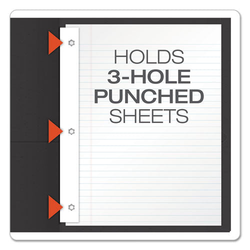 Oxford™ Twin-pocket Folders With 3 Fasteners, 0.5" Capacity, 11 X 8.5, Black 25-box freeshipping - TVN Wholesale