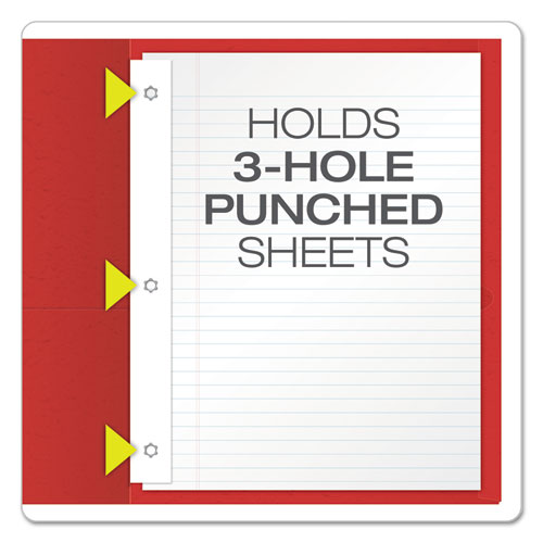 Oxford™ Twin-pocket Folders With 3 Fasteners, 0.5" Capacity, 11 X 8.5, Red, 25-box freeshipping - TVN Wholesale