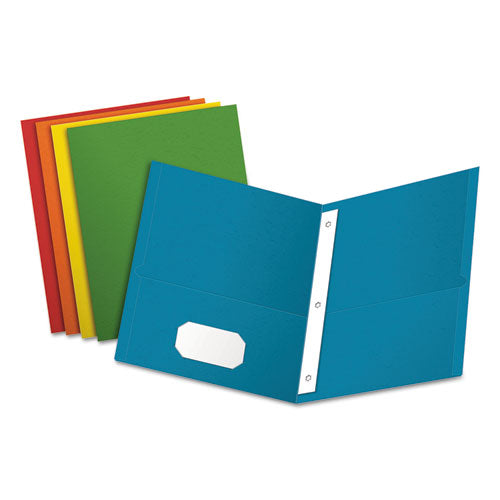 Oxford™ Twin-pocket Folders With 3 Fasteners, 0.5" Capacity, 11 X 8.5, Dark Blue, 25-box freeshipping - TVN Wholesale