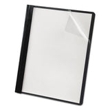 Oxford™ Clear Front Premium Report Cover, Three Prong Fastener, 0.5" Capacity, 8.5 X 11, Clear-green, 25-box freeshipping - TVN Wholesale