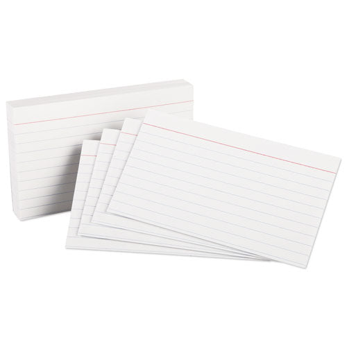 Oxford™ Heavyweight Ruled Index Cards, 3 X 5, White, 100-pack freeshipping - TVN Wholesale
