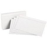 Oxford™ Heavyweight Ruled Index Cards, 3 X 5, White, 100-pack freeshipping - TVN Wholesale