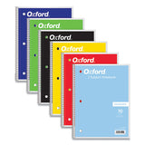 Oxford™ Coil-lock Wirebound Notebooks, 3-hole Punched, 1 Subject, Medium-college Rule, Randomly Assorted Covers, 10.5 X 8, 70 Sheets freeshipping - TVN Wholesale