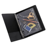 Oxford™ Zippered Ring Binder Pocket, 10 1-2 X 8, Clear freeshipping - TVN Wholesale