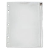 Oxford™ Zippered Ring Binder Pocket, 10 1-2 X 8, Clear freeshipping - TVN Wholesale