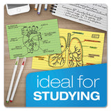 Oxford™ Ruled Index Cards, 3 X 5, Canary, 100-pack freeshipping - TVN Wholesale