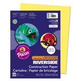 Pacon® Riverside Construction Paper, 76lb, 9 X 12, Yellow, 50-pack freeshipping - TVN Wholesale