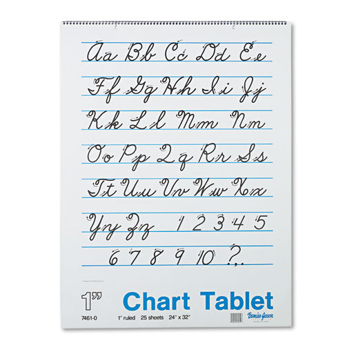 Pacon® Chart Tablets, Presentation Format (1" Rule), 25 White 24 X 32 Sheets freeshipping - TVN Wholesale