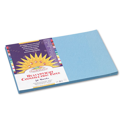 SunWorks® Construction Paper, 58lb, 12 X 18, Sky Blue, 50-pack freeshipping - TVN Wholesale