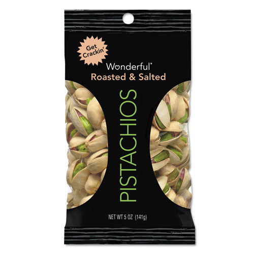 Paramount Farms® Wonderful Pistachios, Dry Roasted And Salted, 5 Oz, 8-box freeshipping - TVN Wholesale
