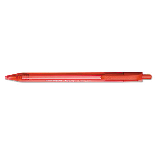 Paper Mate® Inkjoy 100 Rt Ballpoint Pen, Retractable, Medium 1 Mm, Red Ink, Red Barrel, Dozen freeshipping - TVN Wholesale