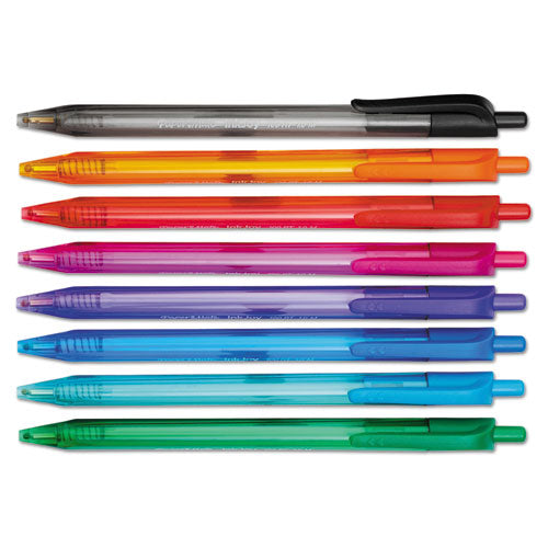 Paper Mate® Inkjoy 100 Rt Ballpoint Pen, Retractable, Medium 1 Mm, Red Ink, Red Barrel, Dozen freeshipping - TVN Wholesale