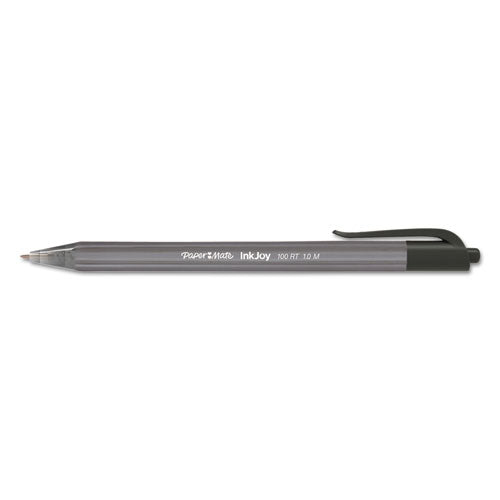 Paper Mate® Inkjoy 100 Rt Ballpoint Pen, Retractable, Medium 1 Mm, Black Ink, Black Barrel, Dozen freeshipping - TVN Wholesale