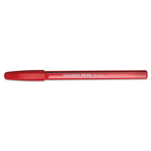 Paper Mate® Inkjoy 100 Ballpoint Pen, Stick, Medium 1 Mm, Red Ink, Red Barrel, Dozen freeshipping - TVN Wholesale