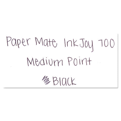 Paper Mate® Inkjoy 700 Rt Ballpoint Pen, Retractable, Medium 1 Mm, Black Ink, White Barrel, Dozen freeshipping - TVN Wholesale