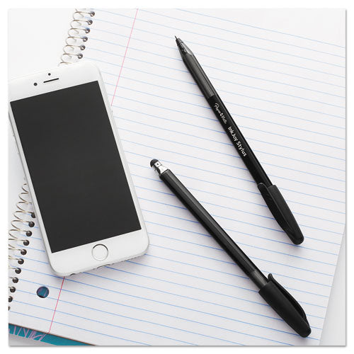 Paper Mate® Inkjoy 100 Ballpoint Pen-stylus, Stick, Medium 1 Mm, Black Ink, Black Barrel, Dozen freeshipping - TVN Wholesale
