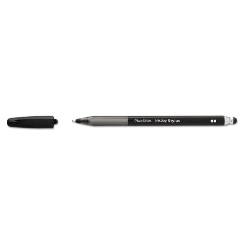 Paper Mate® Inkjoy 100 Ballpoint Pen-stylus, Stick, Medium 1 Mm, Black Ink, Black Barrel, Dozen freeshipping - TVN Wholesale