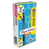Paper Mate® Inkjoy 100 Ballpoint Pen-stylus, Stick, Medium 1 Mm, Black Ink, Black Barrel, Dozen freeshipping - TVN Wholesale