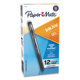 Paper Mate® Inkjoy Gel Pen, Retractable, Medium 0.7 Mm, Black Ink, Black Barrel, Dozen freeshipping - TVN Wholesale
