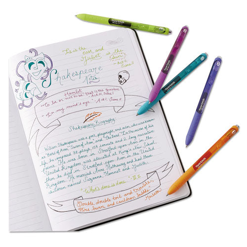 Paper Mate® Inkjoy Gel Pen, Retractable, Medium 0.7 Mm, Black Ink, Black Barrel, Dozen freeshipping - TVN Wholesale