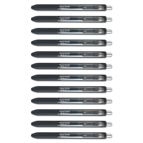 Paper Mate® Inkjoy Gel Pen, Retractable, Micro 0.5 Mm, Black Ink, Black Barrel, Dozen freeshipping - TVN Wholesale