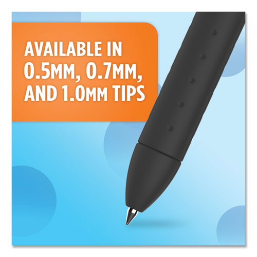 Paper Mate® Inkjoy Gel Pen, Retractable, Micro 0.5 Mm, Blue Ink, Blue Barrel, Dozen freeshipping - TVN Wholesale