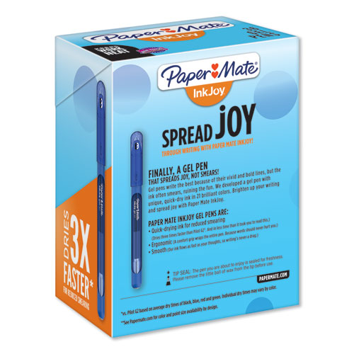 Paper Mate® Inkjoy Gel Pen Flip-top Cabinet Pack, Stick, Medium 0.7 Mm, Blue Ink, Blue Barrel, 36-pack freeshipping - TVN Wholesale