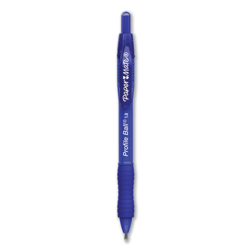 Paper Mate® Profile Ballpoint Pen, Retractable, Medium 1 Mm, Blue Ink, Translucent Blue Barrel, 36-pack freeshipping - TVN Wholesale