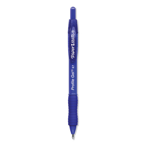 Paper Mate® Profile Gel Pen, Retractable, Medium 0.7 Mm, Blue Ink, Translucent Blue Barrel, 36-pack freeshipping - TVN Wholesale