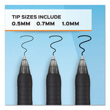 Paper Mate® Profile Gel Pen, Retractable, Bold 1 Mm, Black Ink, Translucent Black Barrel, Dozen freeshipping - TVN Wholesale
