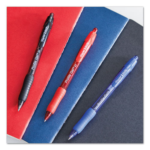 Paper Mate® Profile Gel Pen, Retractable, Medium 0.7 Mm, Black Ink, Translucent Black Barrel, Dozen freeshipping - TVN Wholesale