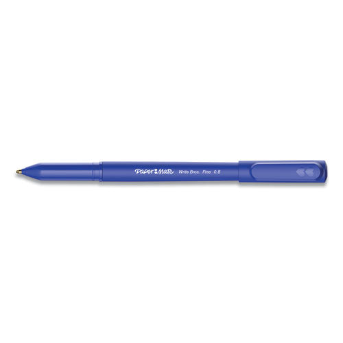 Paper Mate® Write Bros. Ballpoint Pen, Stick, Fine 0.8 Mm, Blue Ink, Blue Barrel, Dozen freeshipping - TVN Wholesale
