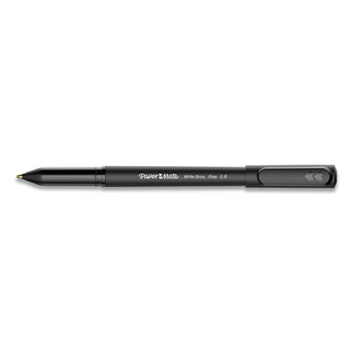 Paper Mate® Write Bros. Ballpoint Pen, Stick, Fine 0.8 Mm, Black Ink, Black Barrel, Dozen freeshipping - TVN Wholesale